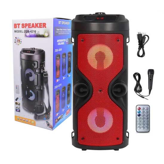 Sing-e  Portable Wireless Speaker ZQS4209/ZQS4210 Red